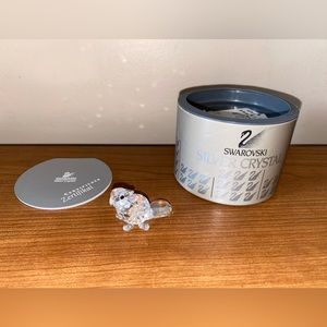 Swarovski Crystal Sitting Baby Beaver Figurine with Box & COA
